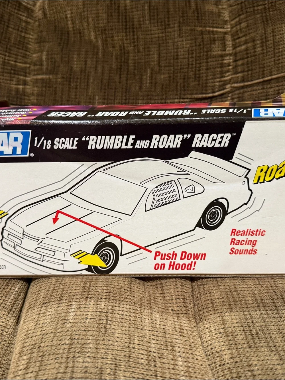 Nascar Red and Black #24 Toy Racecar - Rumble & Roar